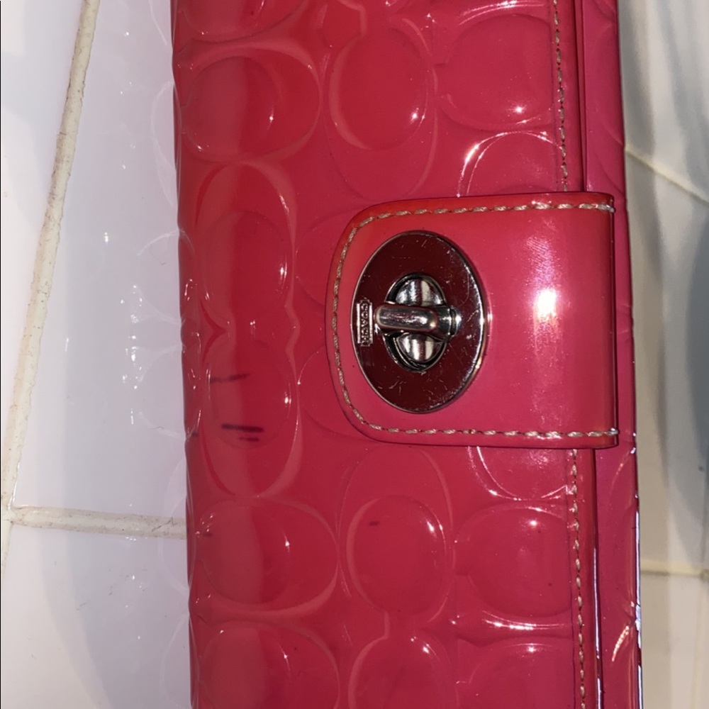 Pink Coach Wallet